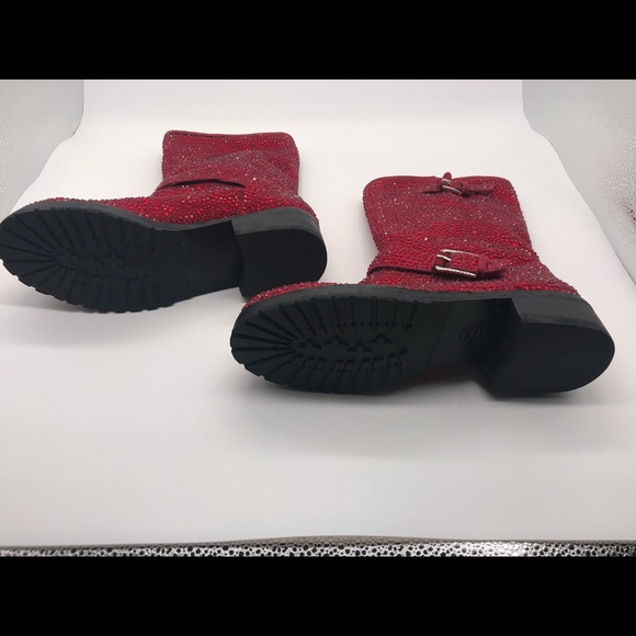 ZiGiny Angel Red Swarovski Crystal Boots - Picture 6 of 9